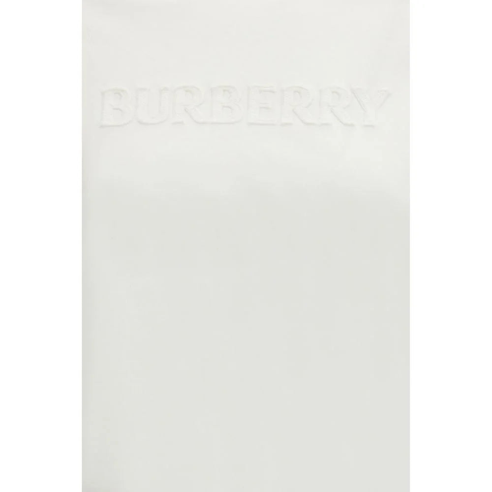 Burberry White Cotton Sportswear