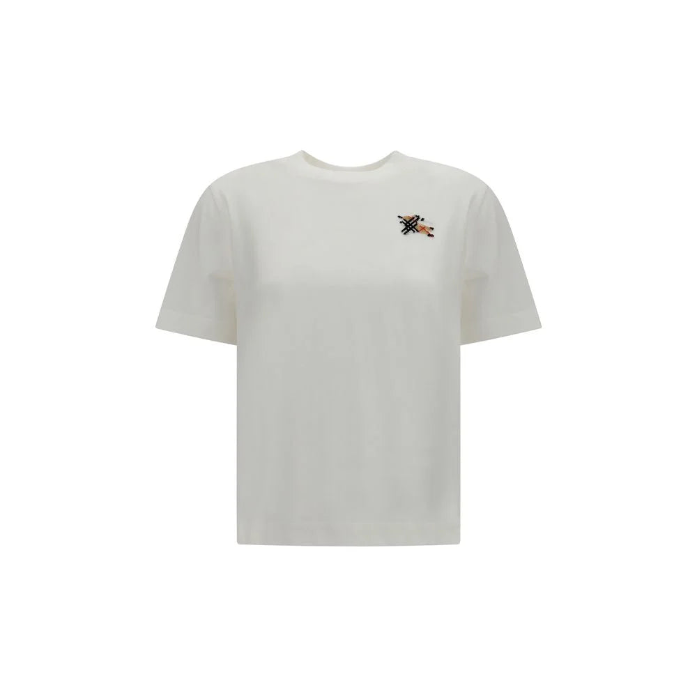 Burberry White Cotton T-Shirt