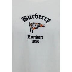 Burberry White Cotton T-Shirt