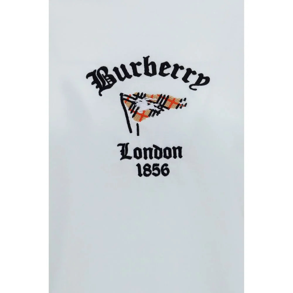 Burberry White Cotton T-Shirt