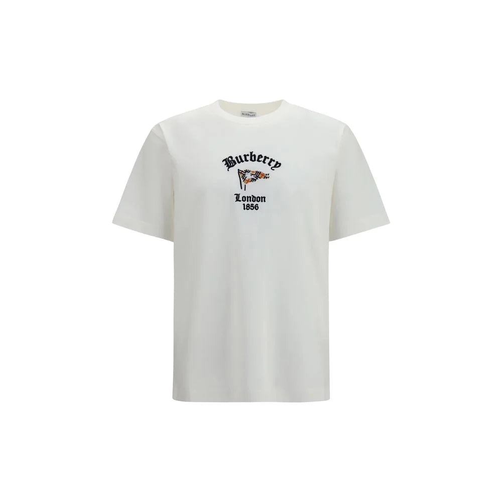 Burberry White Cotton T-Shirt