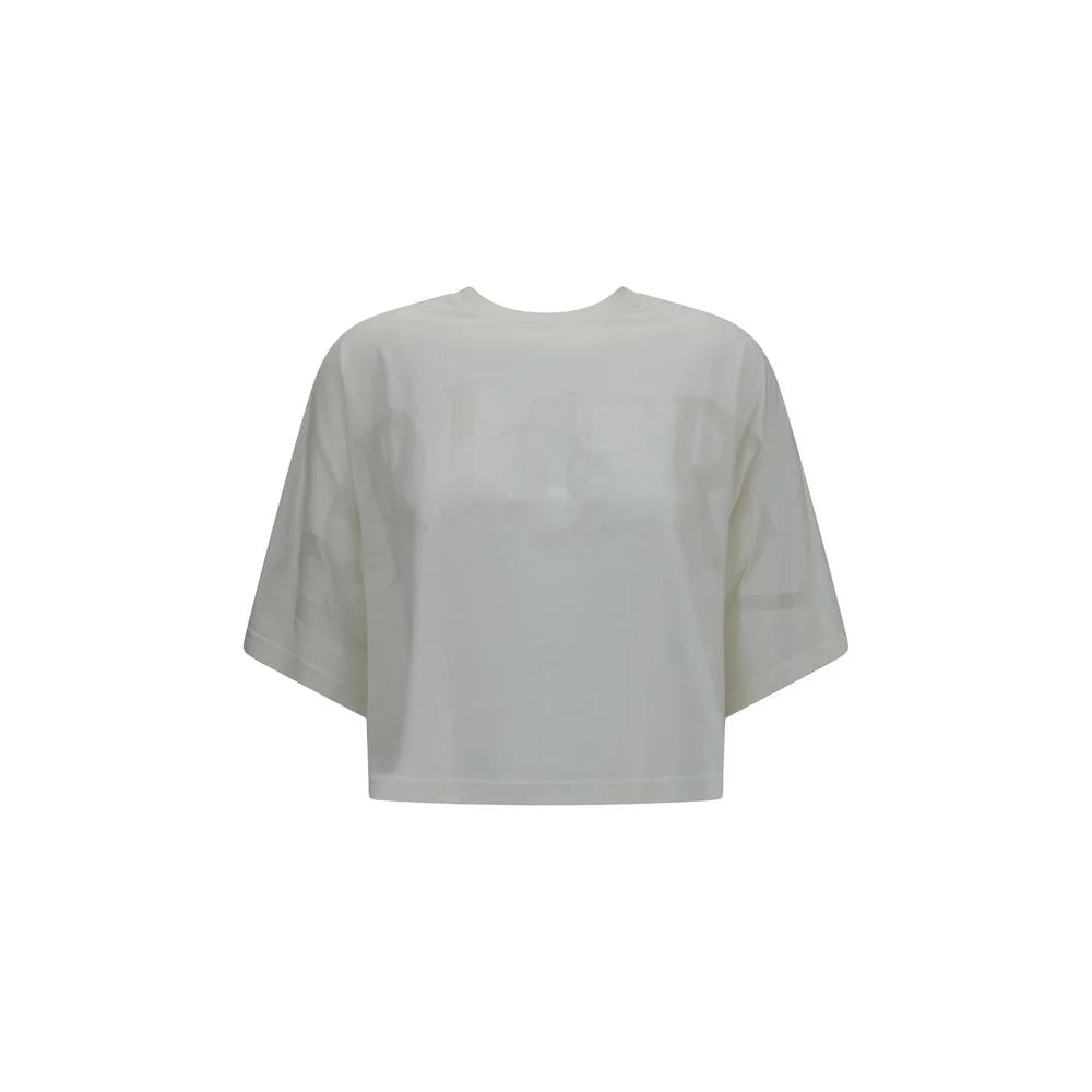 Burberry White Cotton T-Shirt