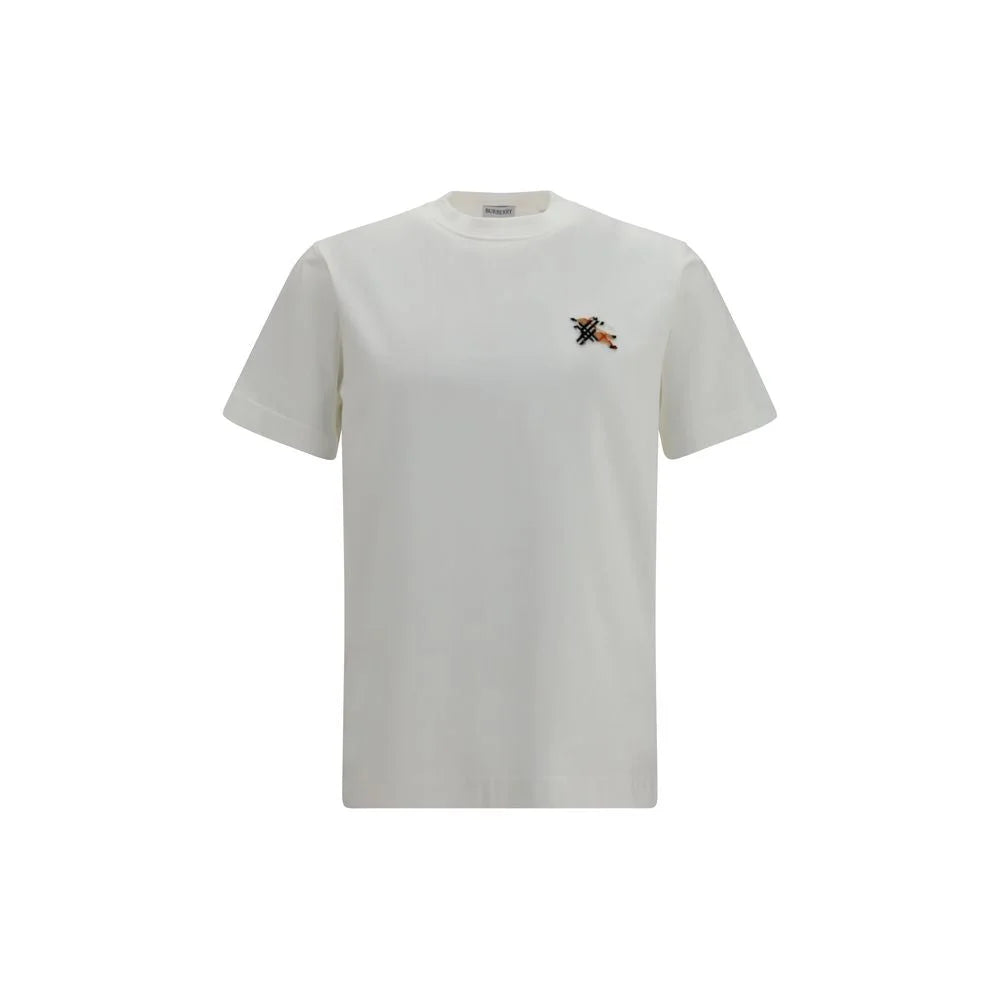 Burberry White Cotton T-Shirt