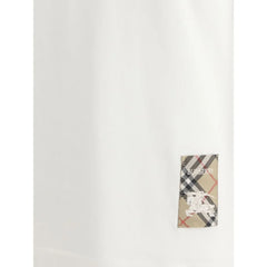 Burberry White Cotton T-Shirt - M