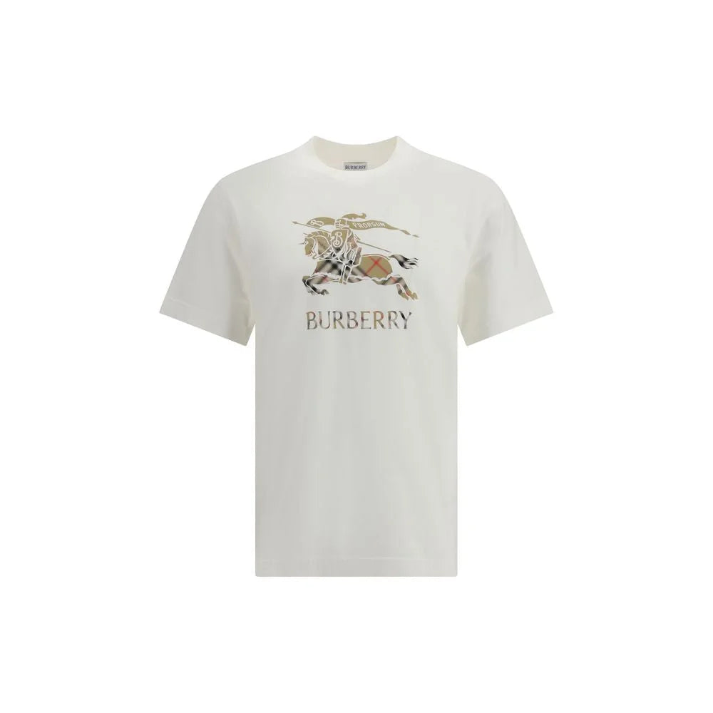 Burberry White Cotton T-Shirt - M