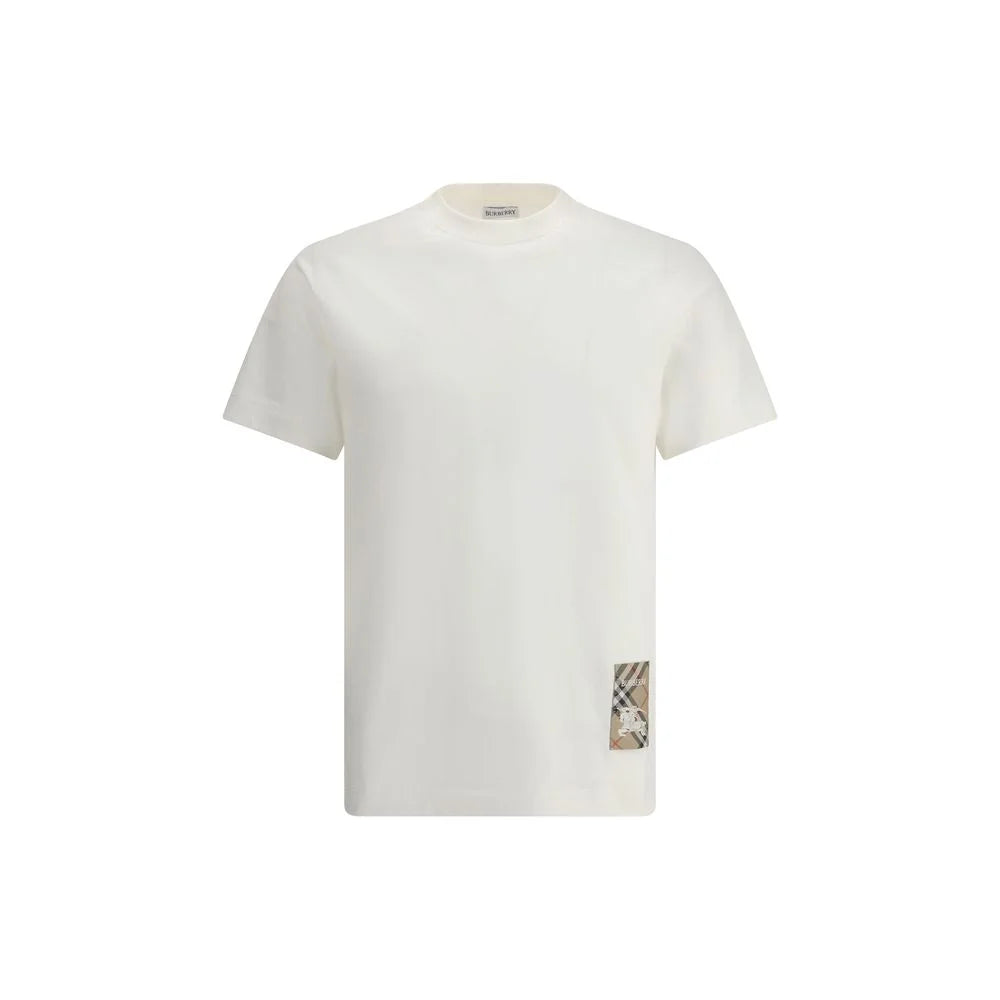 Burberry White Cotton T-Shirt - M