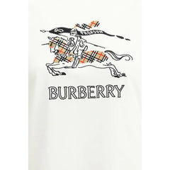 Burberry White Cotton T-Shirt - XS
