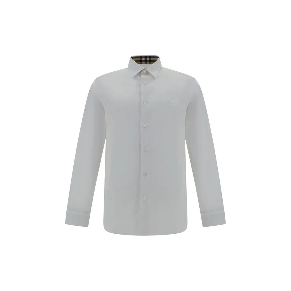 Burberry White Elastane Dress Shirt
