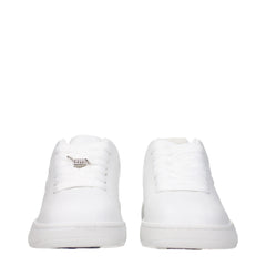 Burberry White Leather Low Tops - EU44/US11