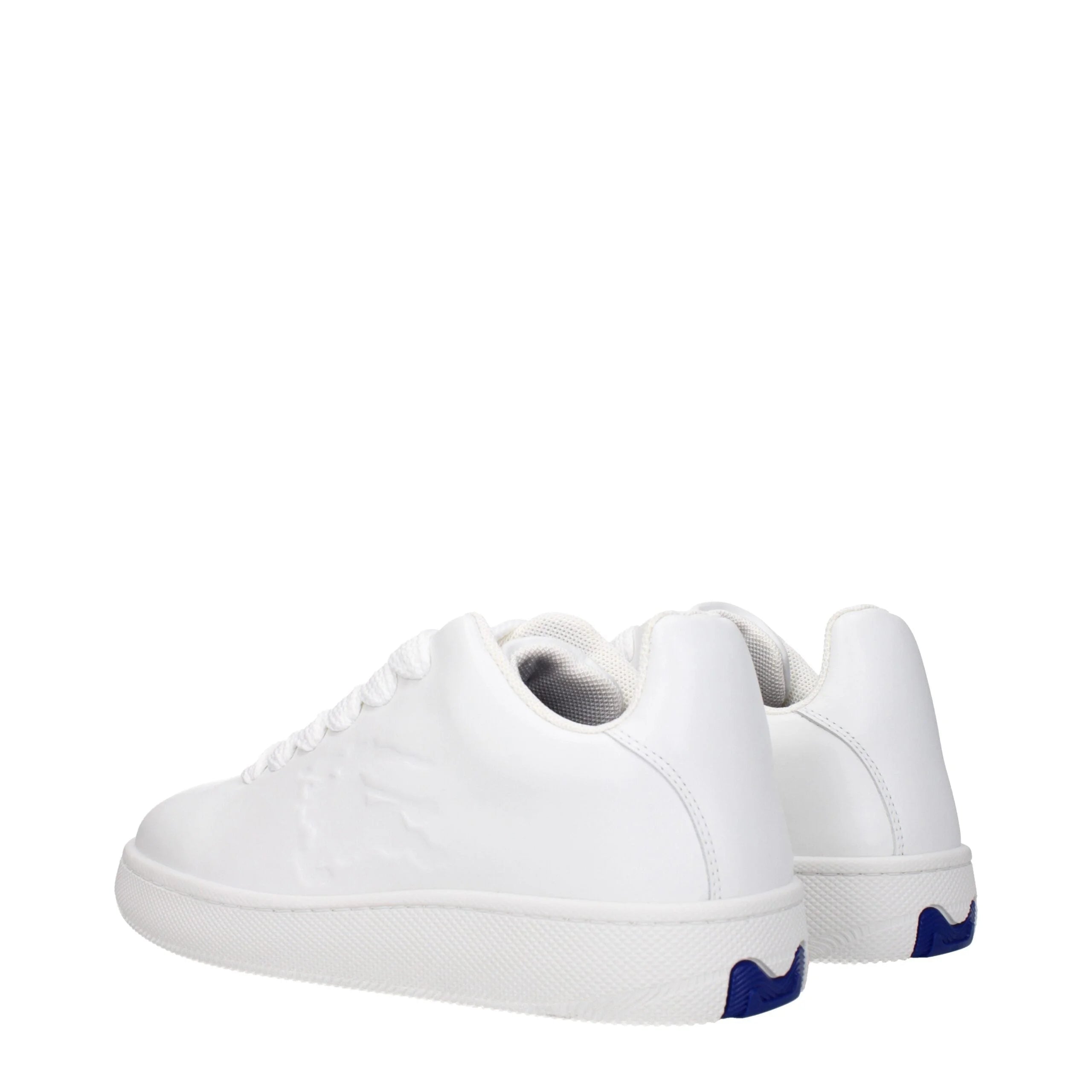 Burberry White Leather Low Tops - EU44/US11