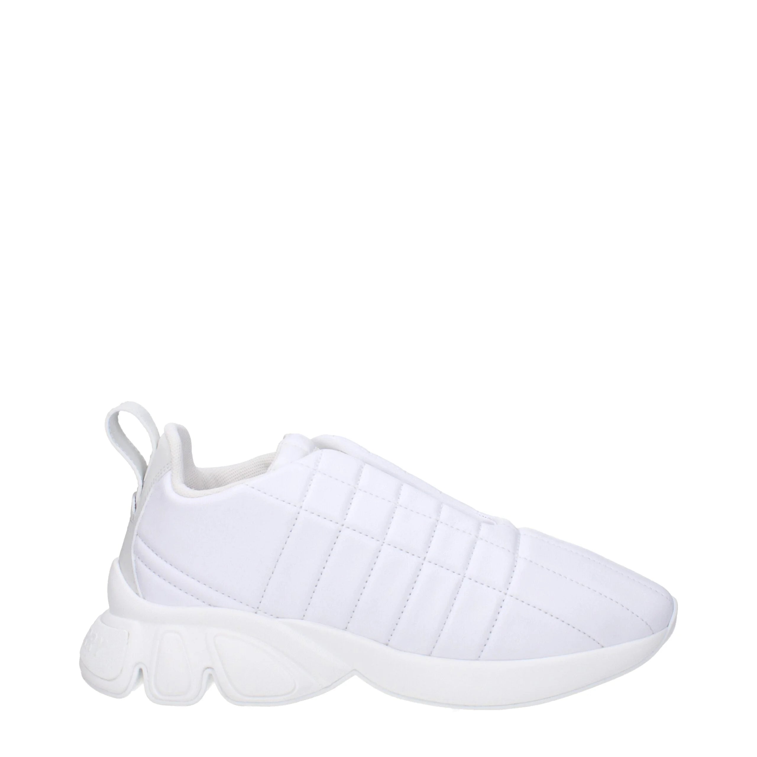 Burberry White Leather Sneakers - EU38/US8