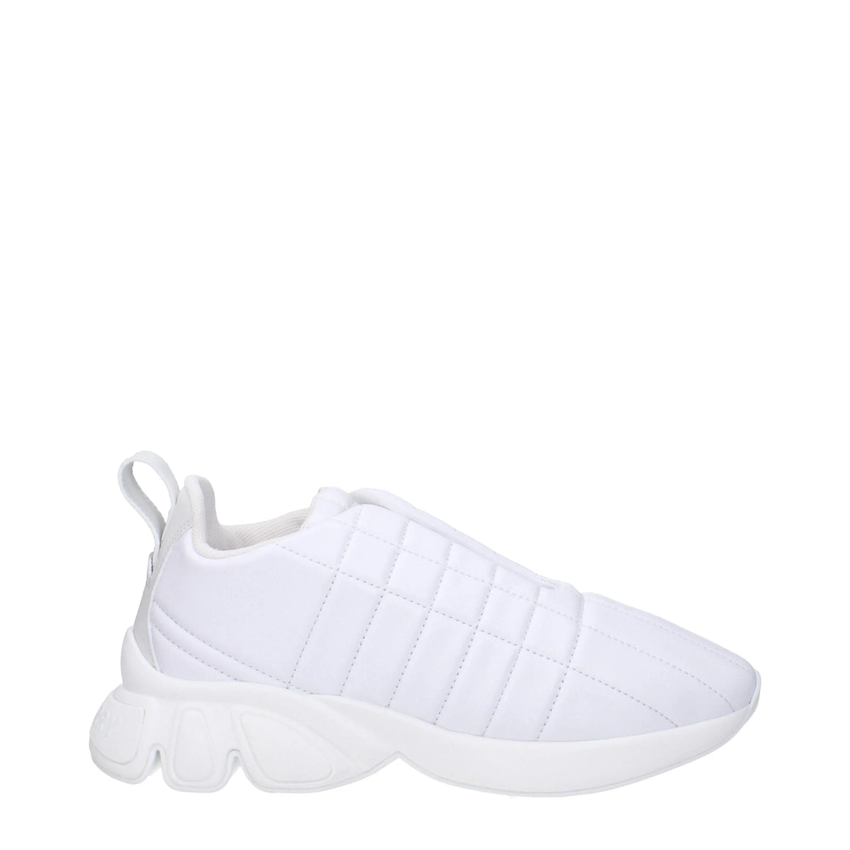 Burberry White Leather Sneakers - EU38/US8