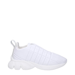 Burberry White Leather Sneakers - EU38/US8