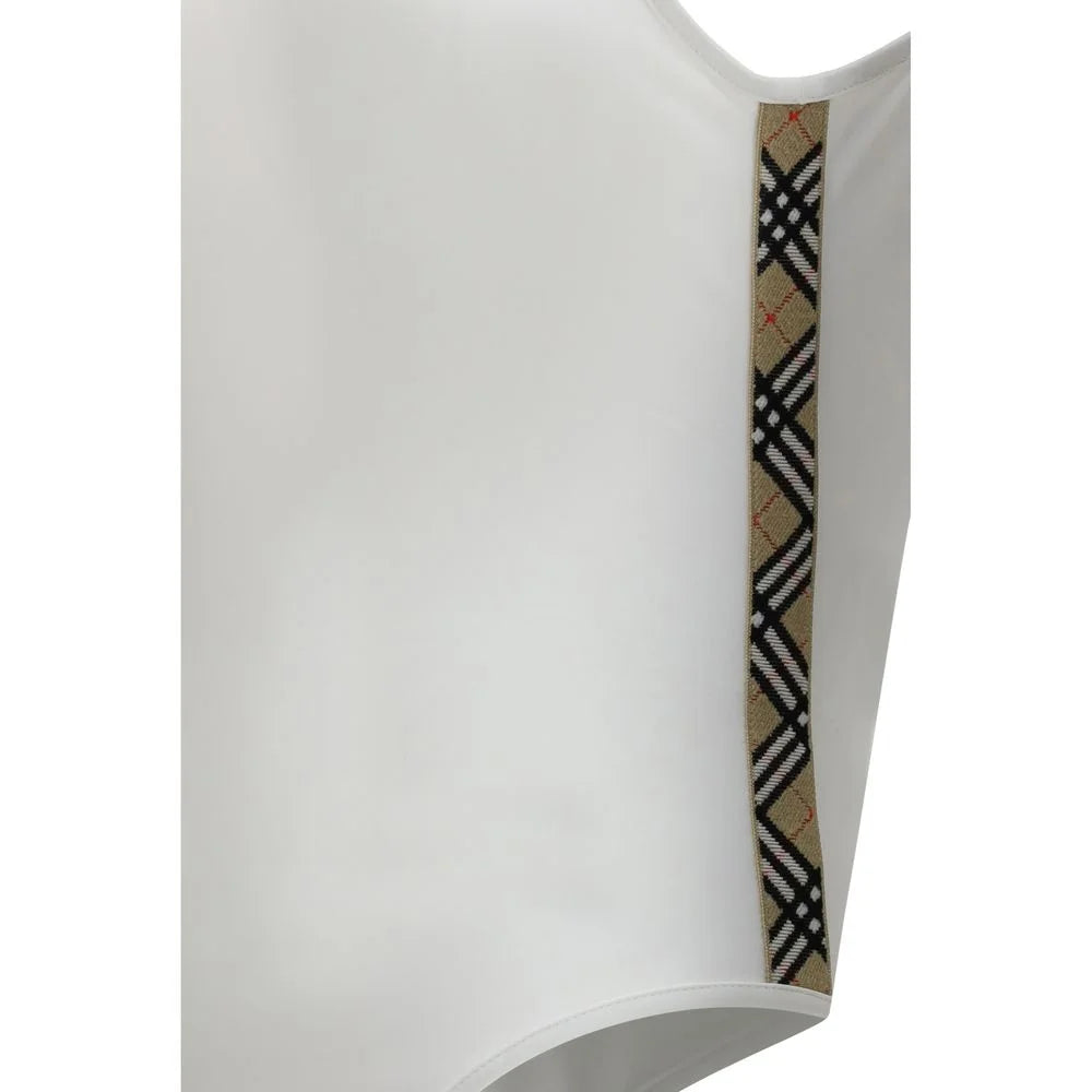 Burberry White Polyamide One-Piece Swimsuit