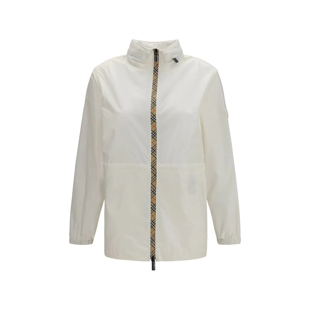 Burberry White Polyamide Shell Jacket