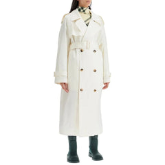 Burberry White Silk Coat