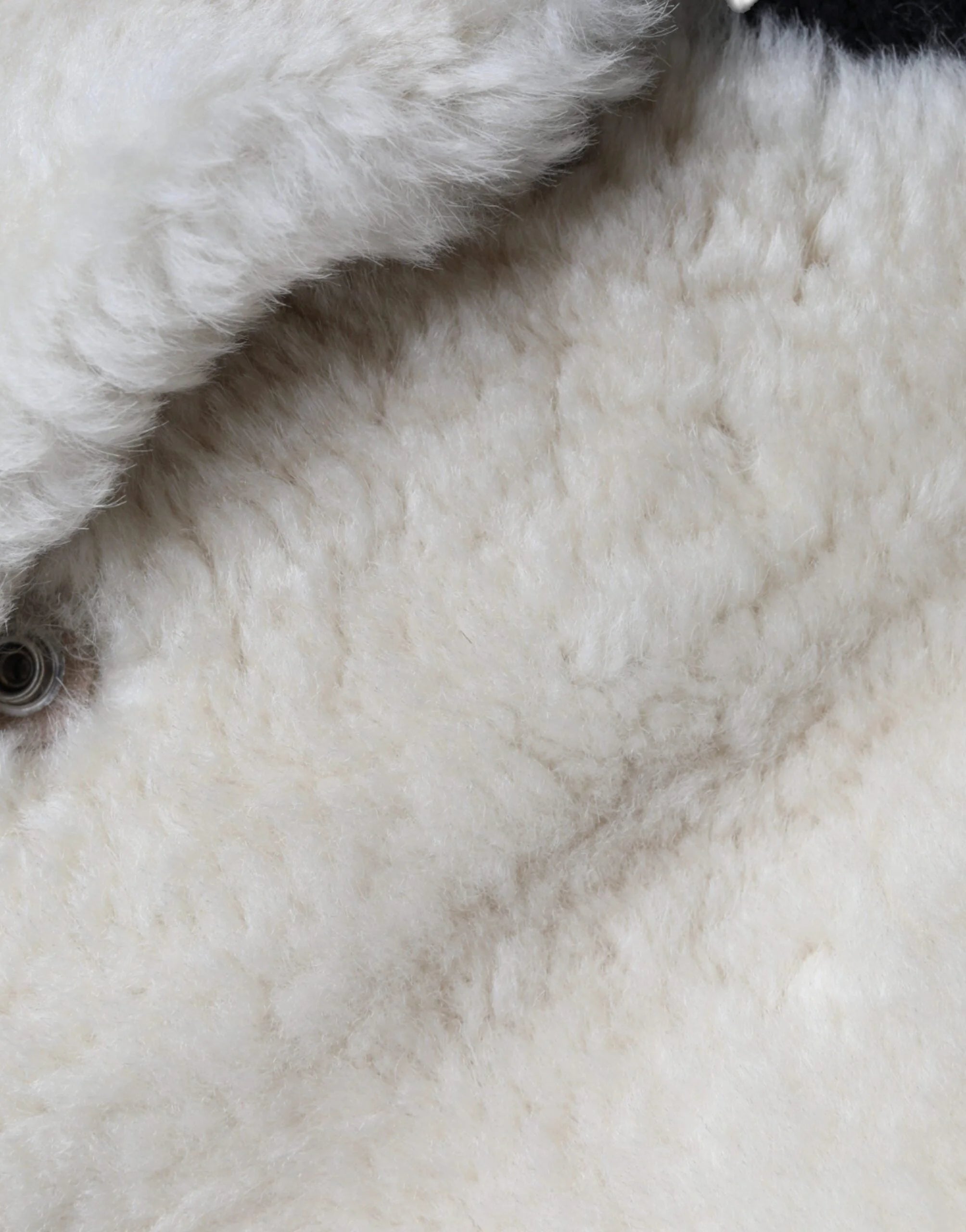 Burberry White WARRENFORD Shearling Leather Vest Coat Jacket - IT44 | L - Vests