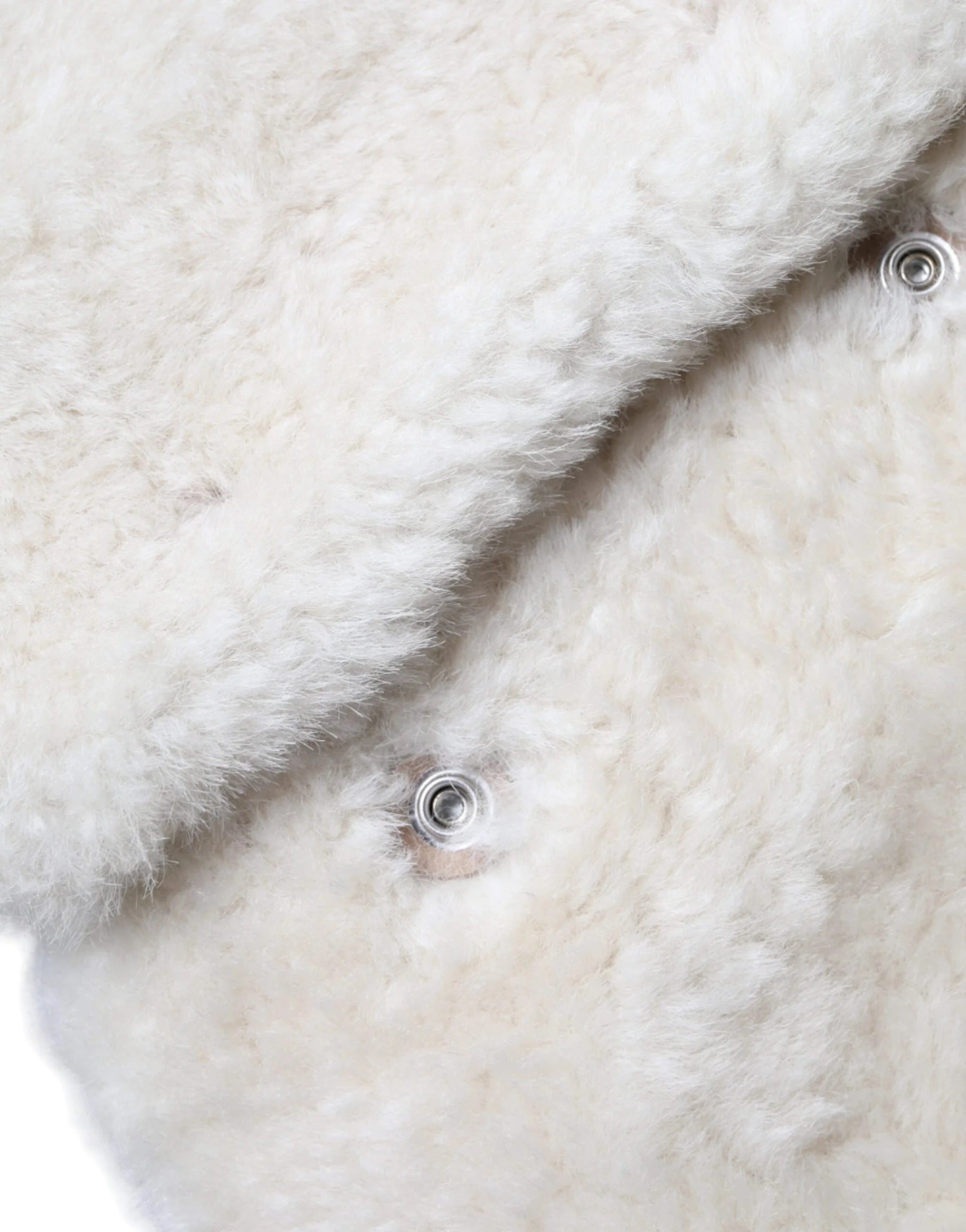 Burberry White WARRENFORD Shearling Leather Vest Coat Jacket - IT44 | L - Vests