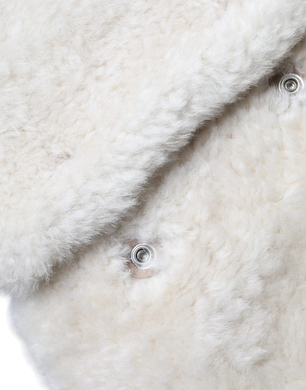 Burberry White WARRENFORD Shearling Leather Vest Coat Jacket - IT44 | L - Vests