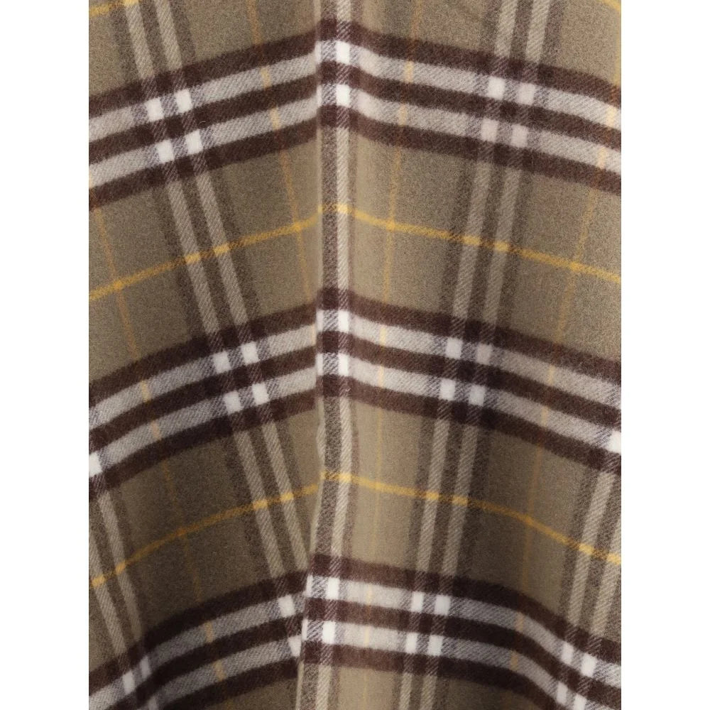 Burberry Wool and cashmere Check Cape - One Size