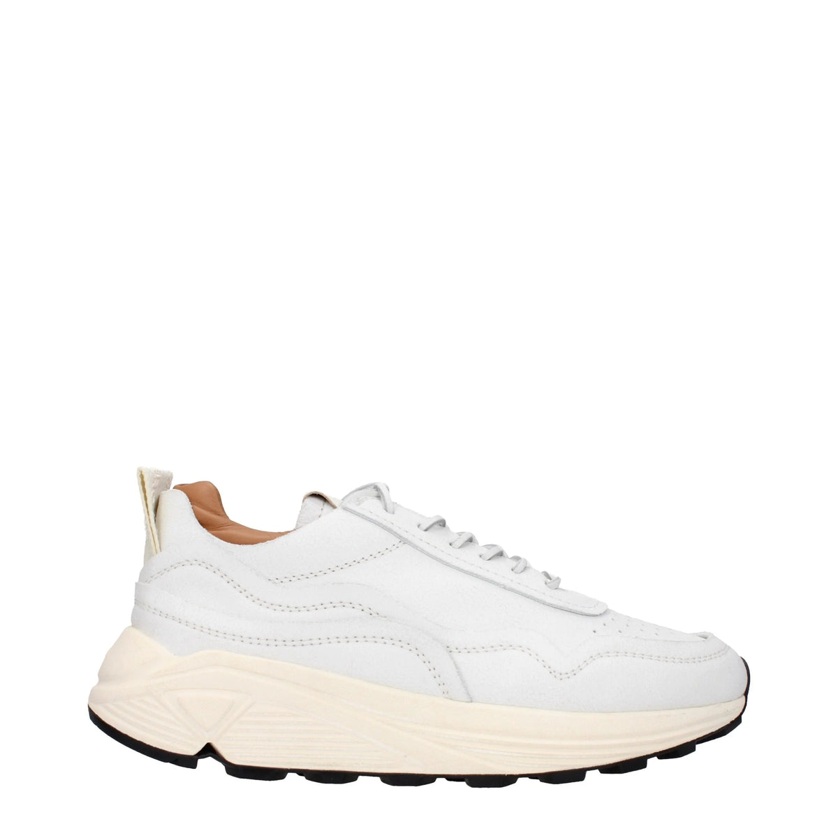 Buttero White Leather Chunky Sneakers - Sneakers
