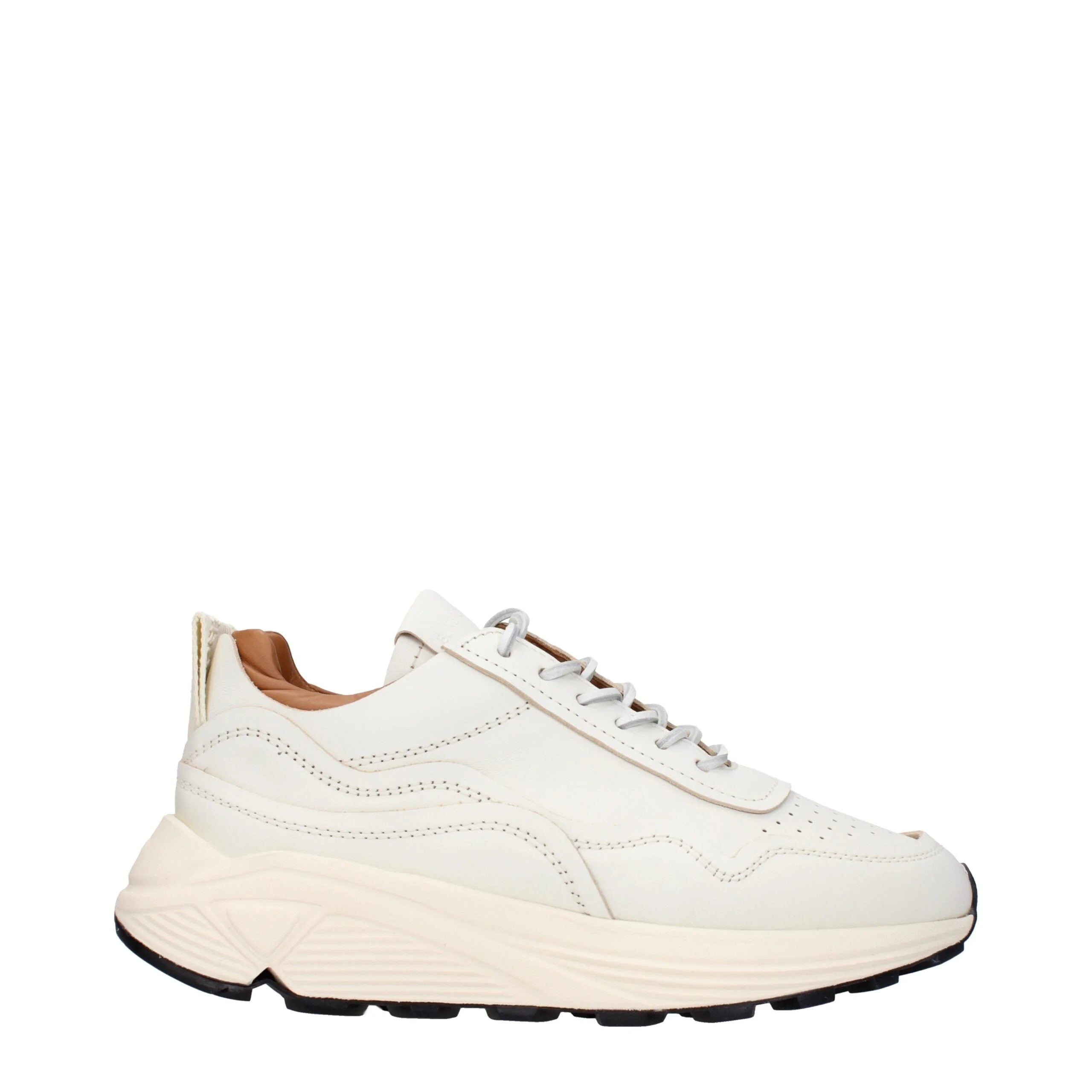 Baskets basses en cuir blanc Buttero