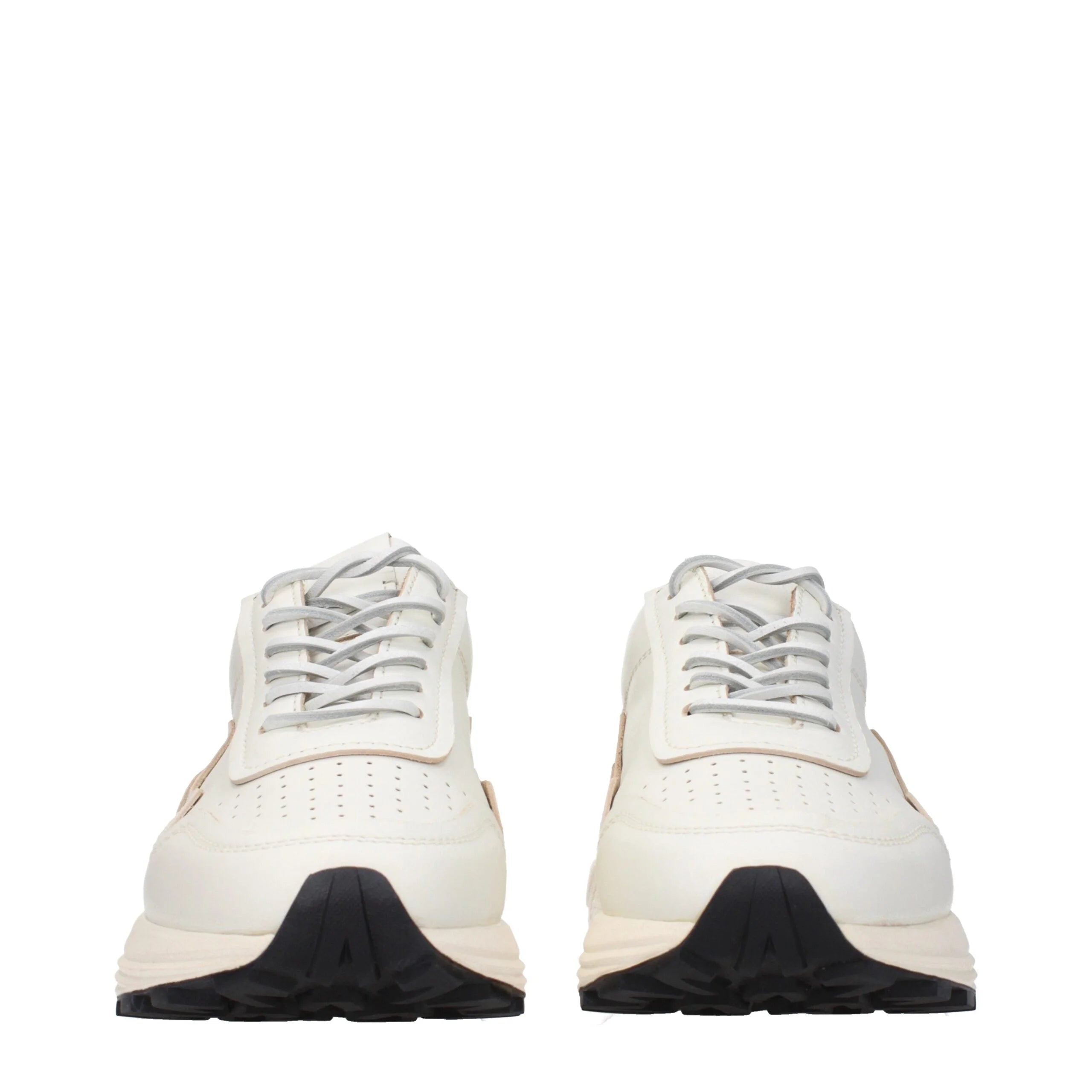 Buttero White Leather Low Tops - Sneakers