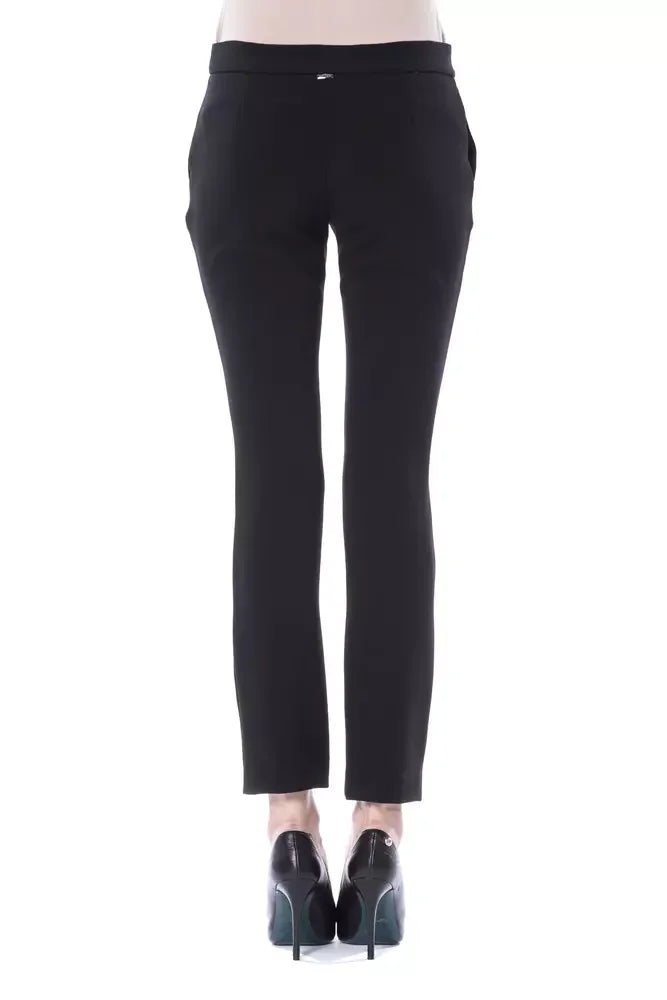 BYBLOS Black Polyester Women Pants - Trousers