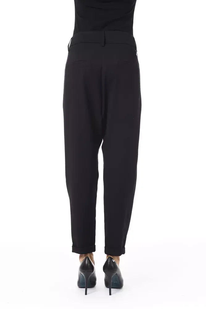 BYBLOS Black Polyester Women Pants - Trousers