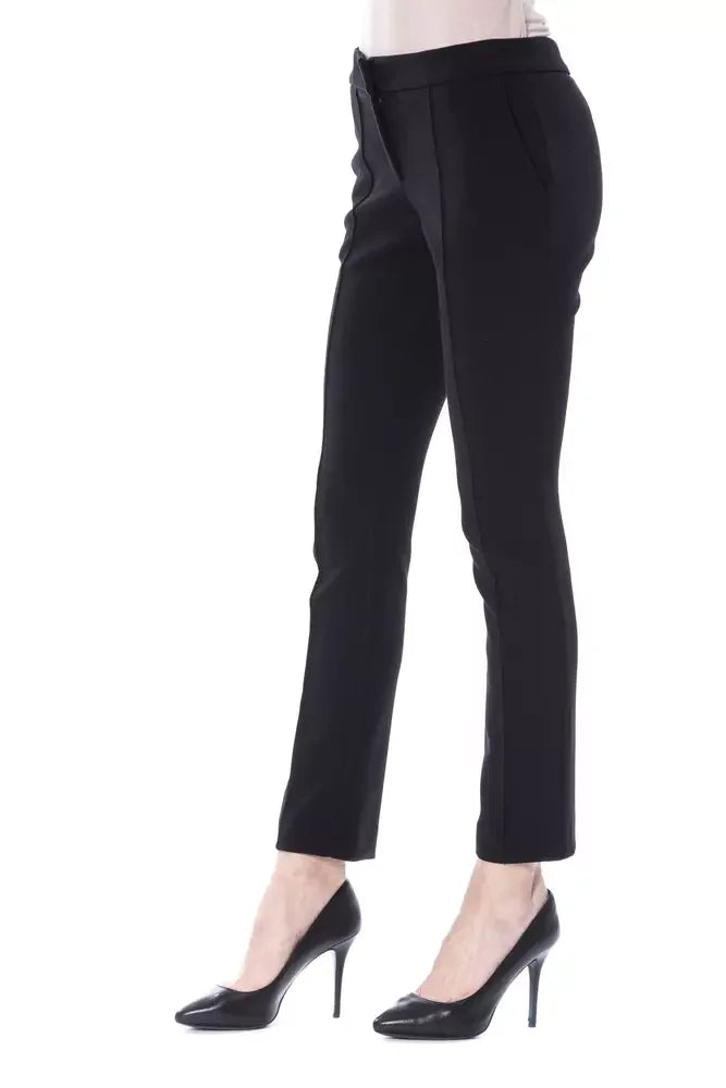 BYBLOS Black Polyester Women Pants - Trousers