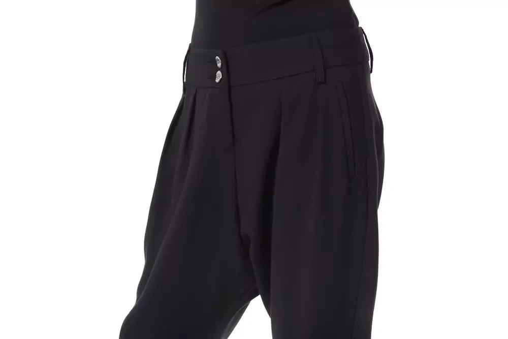 BYBLOS Black Polyester Women Pants - Trousers