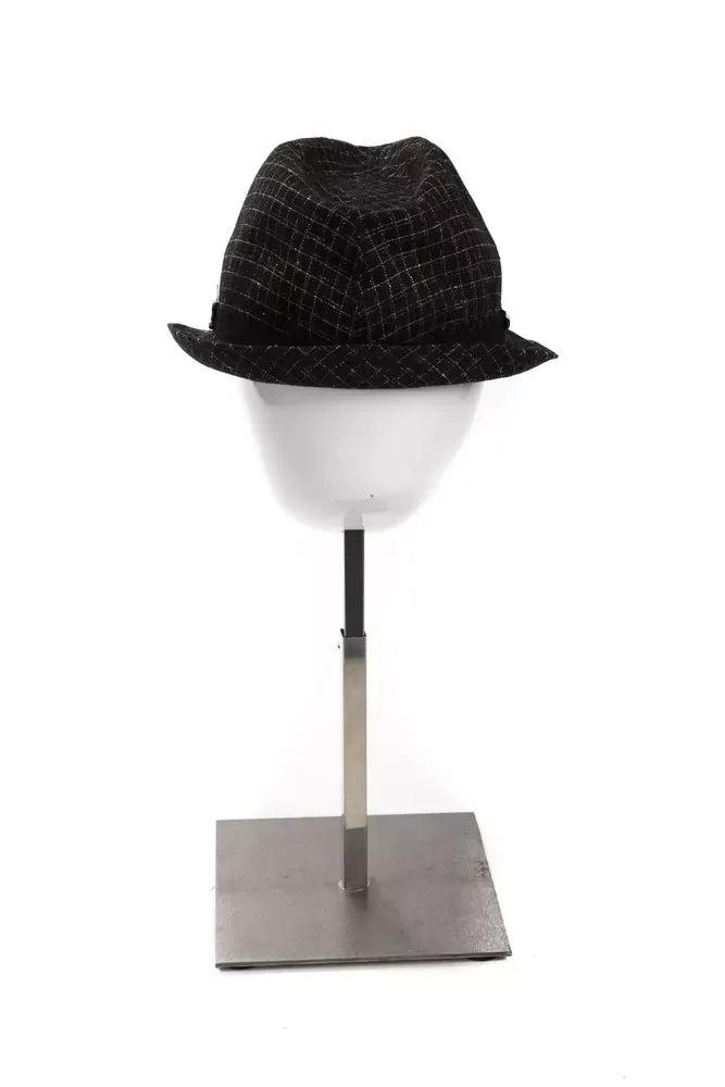 BYBLOS Black Virgin Wool Women Hat - S - Fedoras
