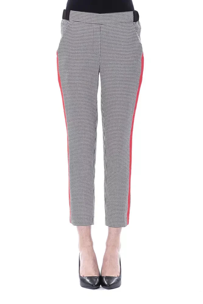 BYBLOS Black Viscose Women Pants - Trousers