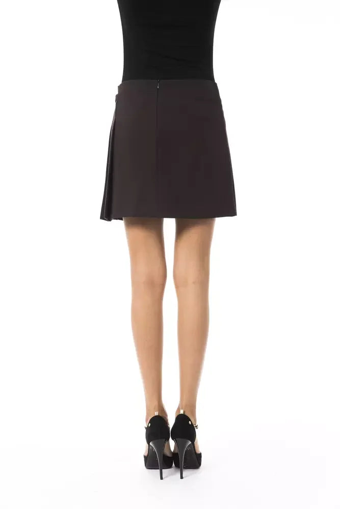 BYBLOS Brown Polyester Women Skirt - IT40|S - Skirts
