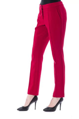BYBLOS Fuchsia Polyester Women Pant - IT42|M - Trousers