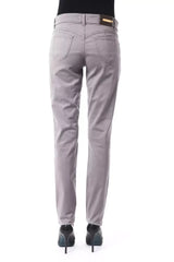 BYBLOS Gray Cotton Women Jeans - Jeans