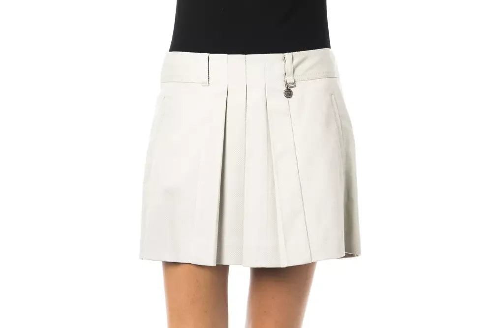 BYBLOS Gray Cotton Women Skirt - IT40|S - Skirts