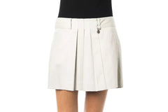 BYBLOS Gray Cotton Women Skirt - IT40|S - Skirts