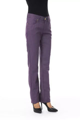 BYBLOS Purple Cotton Women’s Pants - Trousers