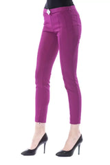 BYBLOS Purple Polyester Women Pants - Trousers