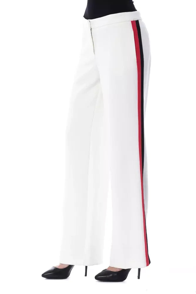 BYBLOS White Polyester Women Pant - Trousers