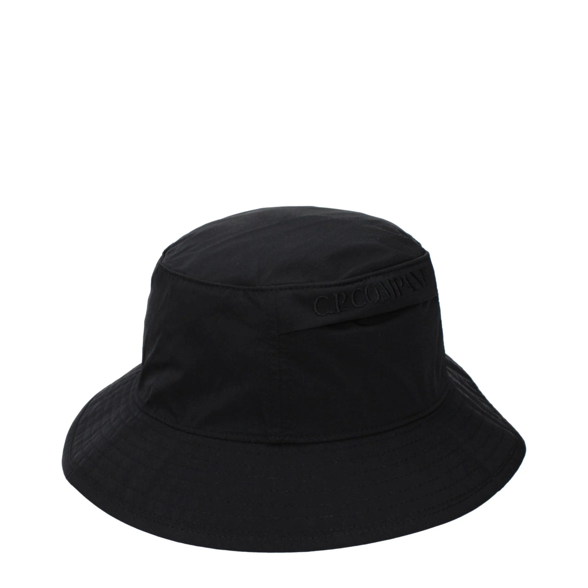 C.P. Company Black Polyamide Bucket Hat - M