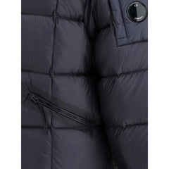 C.P. Company Blue Nylon Full-Length Jacket - M