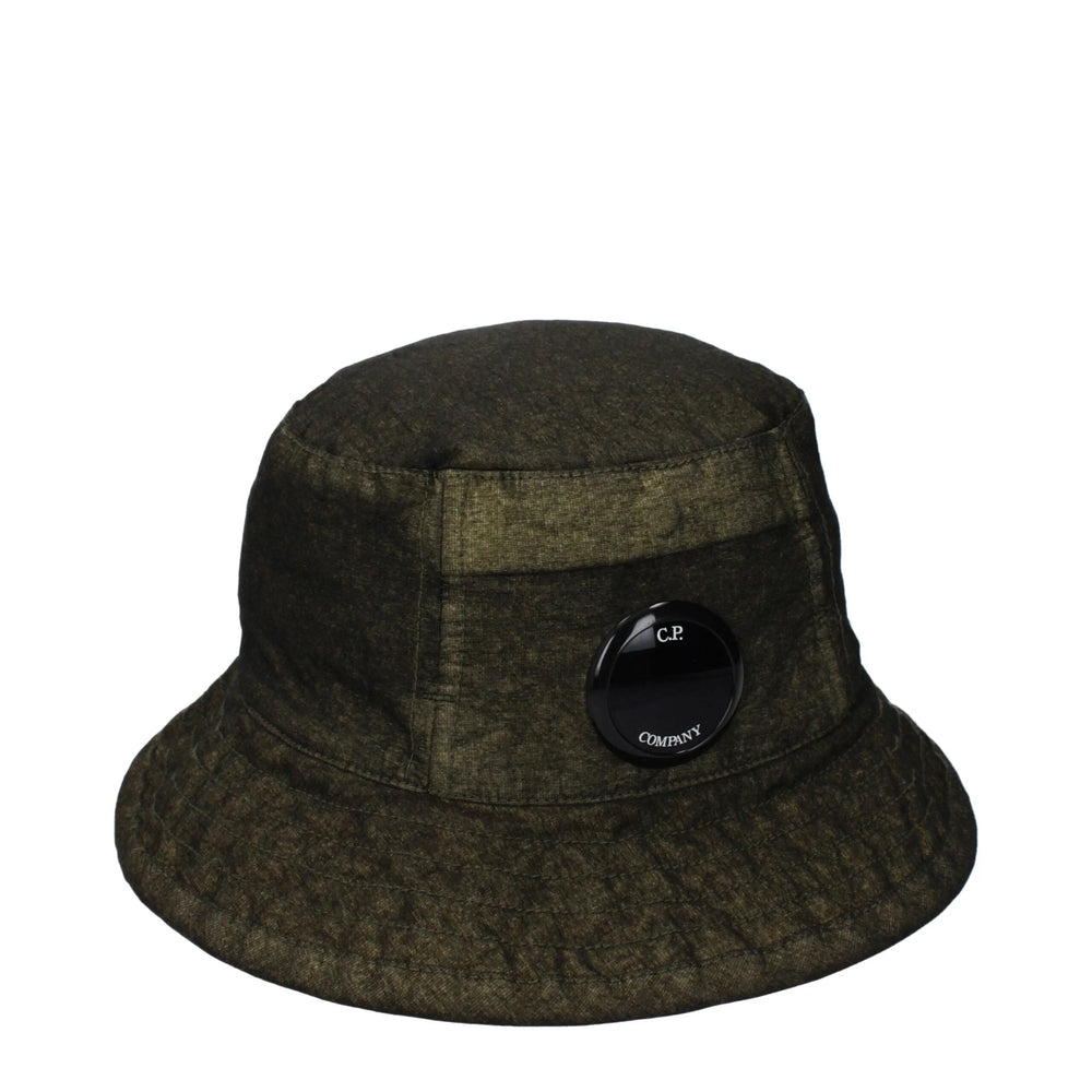 C.P. Company Green Polyamide Bucket Hat - M