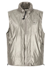 C.P. Company Silver Polyester Sleeveless Jacket - XL