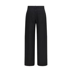 The Row Black Linen Jeans Denim