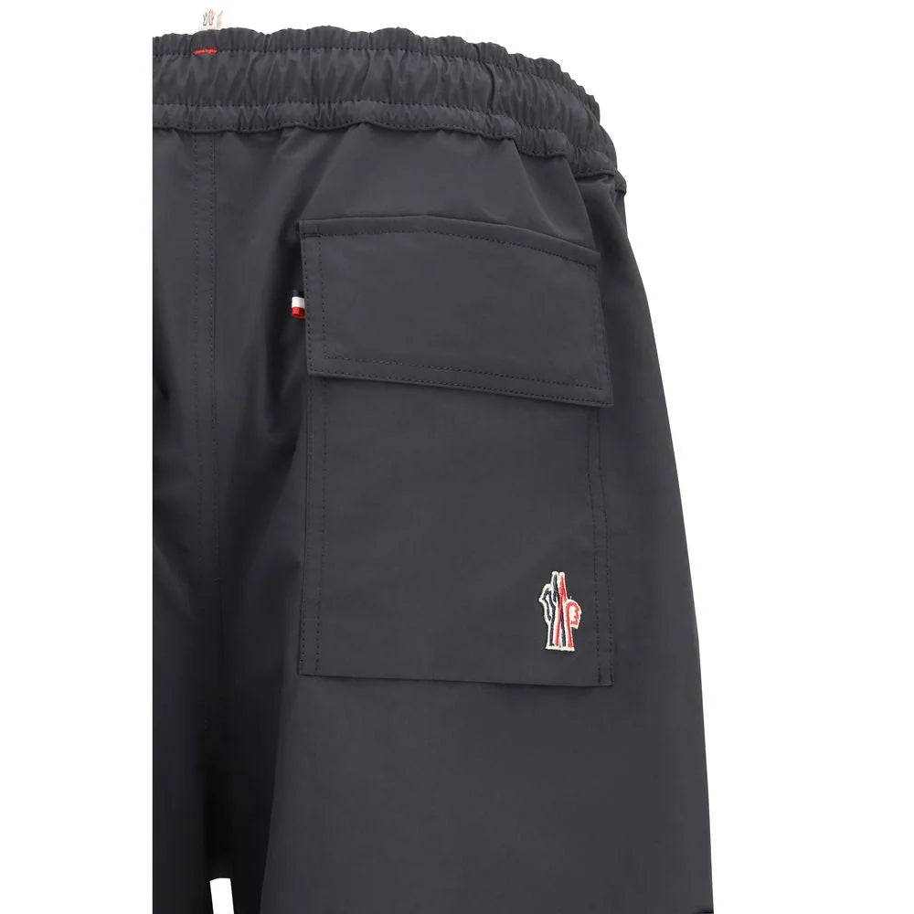 Moncler Grenoble Black Polyester Bermuda Shorts