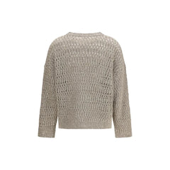 Brunello Cucinelli Beige Silk Sweatshirt