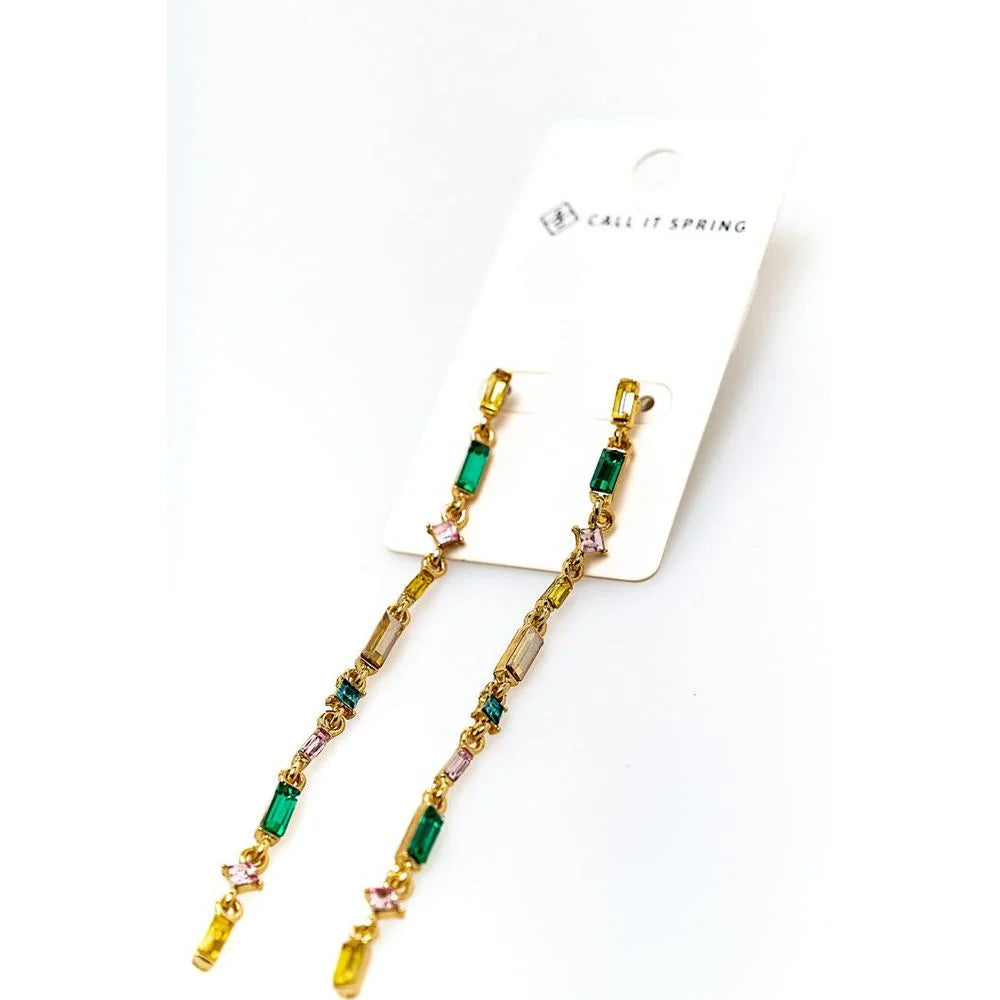 CALL IT SPRING Multicolor Glass Earrings - One Size