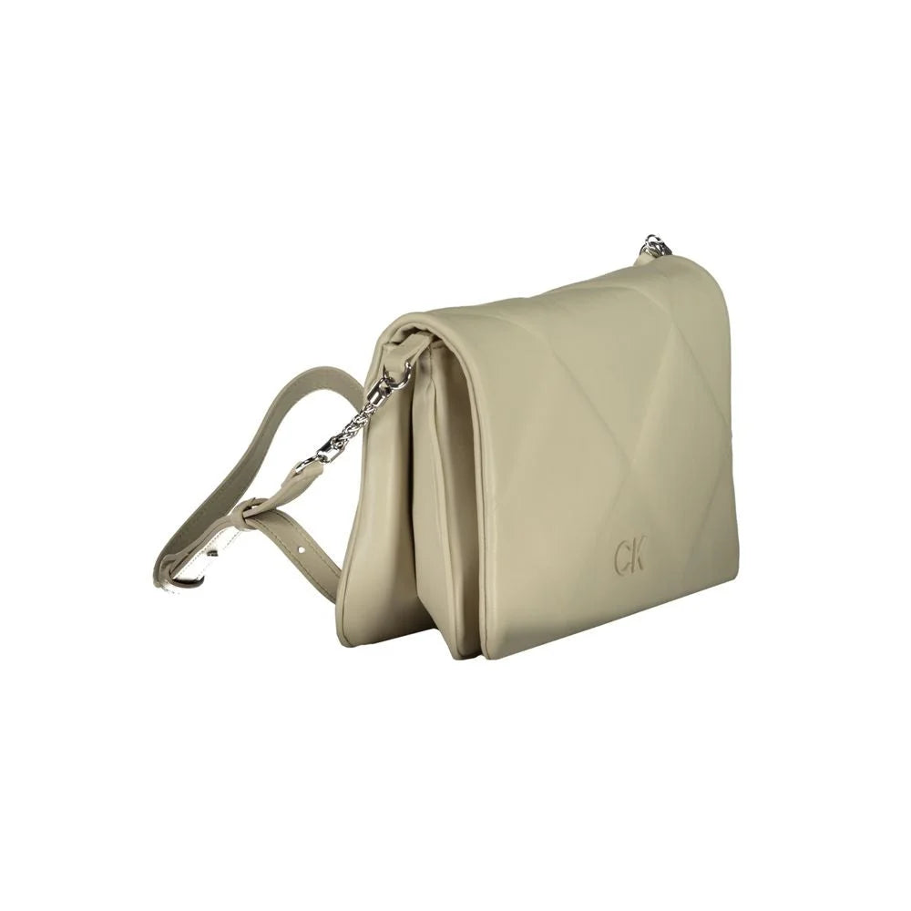Calvin Klein Beige Cotton Handbag - Cross Body Bags
